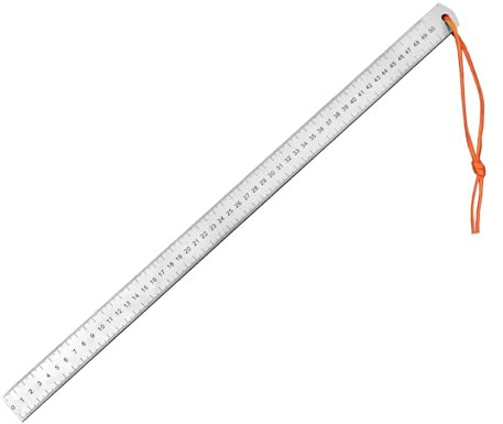 Stainless Steel 50cm Straight Ruler, Thickened Metal Ruler, Metal Ruler For Cutting, Car Mount Defense Inch MM Double Sided Scale