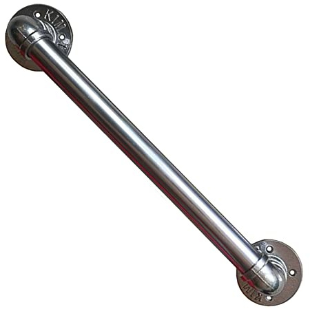 Garde-corps industriel rustique pour intérieur/extérieur avec finition en fer jaune, gain de place, facile à installer, solution de sécurité d'escalier avec vis