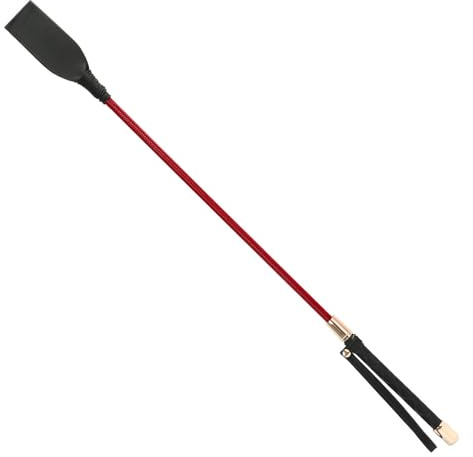 Swtgaah Fusta de equitación de Doma profesional, de poliuretano, 45 o 59 cm en 3 colores, ligera (a partir de 60 g), ideal para jinetes en entrenamiento y torneos (rojo, 59 cm)