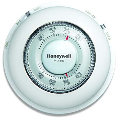 Honeywell Home CT87N1001 The Round Non-Programmable Manual Thermostat, Large, White