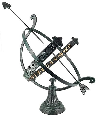 abc HOME | Sonnenuhr | Aluminiumguss | Patinafarben | ⌀ 43 cm