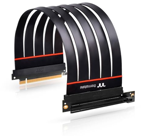 PCI Express Extender 90° Black PCI-E 4.0 16X 30cm