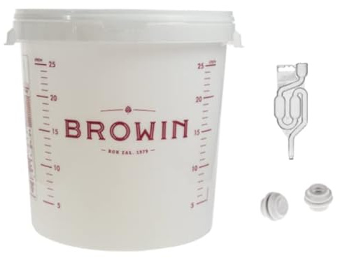 Récipient de fermentation 30 l - Seau de fermentation pour vin, bière, ballon de fermentation, couvercle