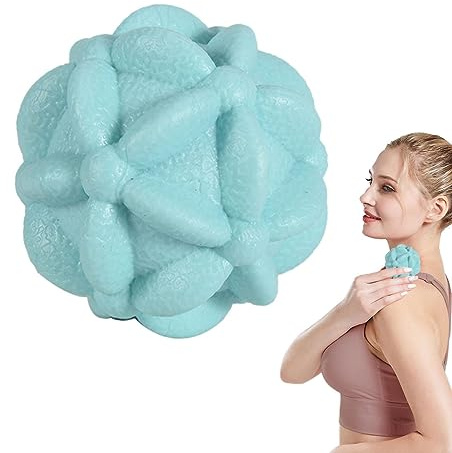 Massageboll - Massageboll yoga | Fascia-boll med blomstruktur, myofasciala massagebollar för muskelsmärta, valvträning
