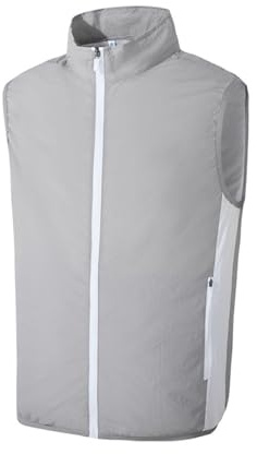 rongweiwang Gilet de Refroidissement ventilé, Confortable et Durable, imperméable et Coupe-Vent, prévention Efficace des Coups de Chaleur, Gilet d'été, Gris, XL