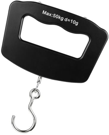 Sosoport Reisefreundliche Digitale Elektronische Waage Tragkraft 50 Kg Lcd-display Tragbare Angel-gepäckwaage Leicht Zu Tragen Batteriebetrieben