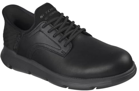 Skechers Homme Garza Carlyn Slip-In ENTRAINEUSE, Black Leather, 47.5 EU