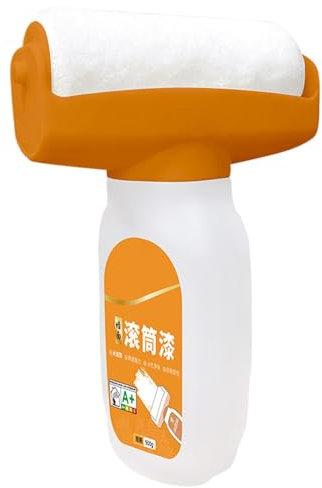 Small Roller Paint Brush, White Latex Paint Roller, Portable Wall Repair Brush, Water Emulsion Paste Brush, Strong Covering Paint Roller, Home Wall Decontamination Tool