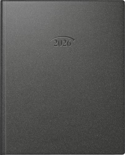 BRUNNEN bokkalender mod. Manager Wt 7 weektimer 2026 | 210 × 260 mm, plast, svart