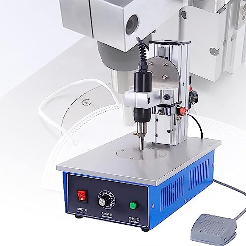 Soldadora ultrasónica por puntos de 1200 W, 35 KHz, máquina de soldadura de plástico con pedal electrónico para plástico de nailon