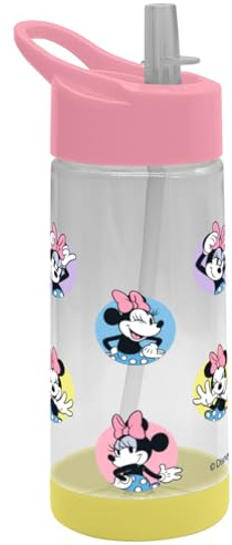 Trinkflasche Minnie Dots 500ml | Flasche | Kindergarten | Schule | Disney | Minnie | Retro | Kunststoff | BPA frei