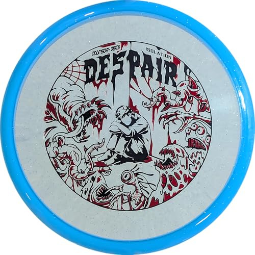 DOOMSDAY DISCS Despair | Straight-Flying Accurate Disc Golf Midrange | Firm Translucent Plastic (Blue)