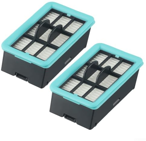 Lot de 2 brosses à rouleau principales de rechange pour 4157 4111A 4109 4088 - Brosse de nettoyage lavable et réutilisable avec filtre (B)