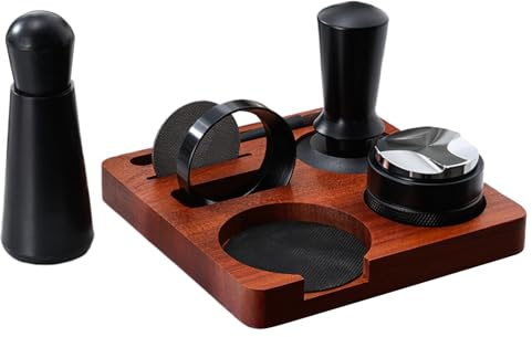 Herramienta pisadora de café - 7 Piezas de Utensilios Ergonómicos Antideslizantes | Kit de accesorios de pisador y nivelador,para uso en cocinas, estudios, bares, mostradores, tiendas, oficinas