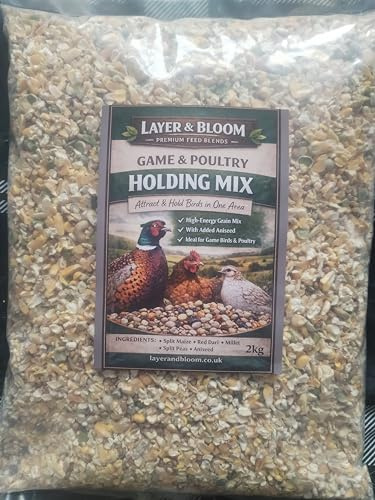 2kg Game & Poultry Holding Mix: High-Energy Bird Blend, Attracts & Conditions Poultry, Game Birds & Wild Birds