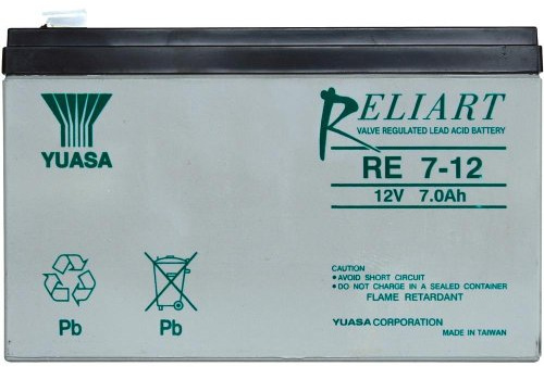Yuasa RE7-12, 12V 7Ah lead acid battery