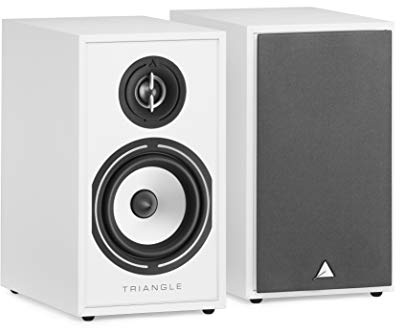 Triangle - Altavoz de Estantería Hi-Fi BOREA BR02 - Potencia Admisible 80W - Sensibilidad 89 dB/W/m – Versátil para Música y Cine en Casa - 176 x 310 x 274 mm - Blanco (Par)