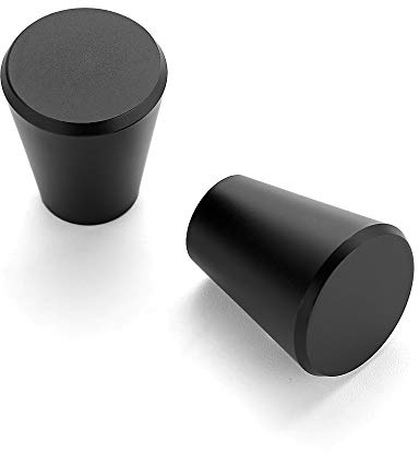 Ravinte 10 Pack 3/4 inch Kitchen Cabinet Knobs Drawer Knobs Dresser Knobs Matte Black Knobs Drawer Pulls Door Knobs Dresser Drawer Handles Knobs for Dresser Drawers