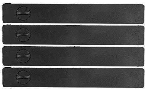 Rieles de techo para patas, 4 piezas de rieles de techo, tapa de protección, cubierta brillante para MK2 2005-2012 1339647 4M51-A504A00-AA (negro)