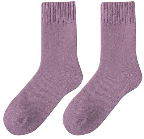 Birthday Gifts For Women Friends Funny Gifts For Thermal Socks For Men And Women Heated Winter Boot Socks Insulated For Cold Weather Warm Fuzzy Socks Gifts For Women Gentle Grip (Purple, One Size)