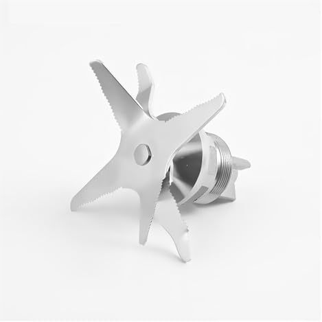 EMDMGJ Mixer Bearing Knife Set, Compatible For KYH-111/112D/113D/201/311 Soybean Milk Machine Wall Breaking Sand Ice Machine Knife Set Head Accessories, Six Blade Serrated Design