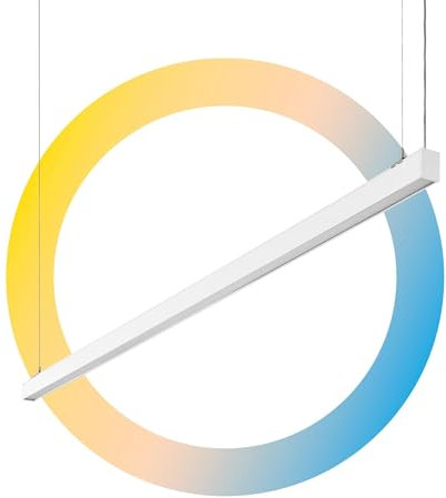 B·LED BARCELONA LED - Luminaria lineal LED CCT - 60W - Suspensión/superficie - Potencia ajustable - 180cm