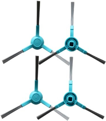Pack de 4 Cepillos Laterales Compatibles con Conga 3090, 3490, 4090, 4490, 4690, 5090, 5490, 6090, 7090 - Recambios y Accesorios Robots Aspiradores Cecotec