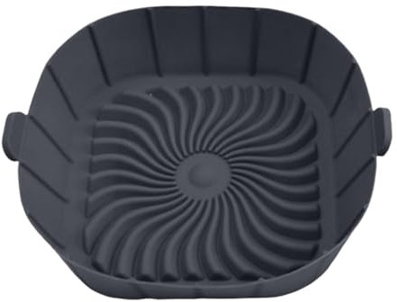 Moule Silicone Air Fryer, Air Frieder Accessoires,Moules pour Friteuse à Air Réutilisable Plat Airfryer Accessoire pour Friteuse Air Chaud, Four, Microonde (E)