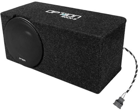 Option Basshögtalarekit kompatibel med VW ID.7 (med fabriksmonterat H/K-ljudsystem) - Passiv Rock-9 bas 20 cm - Bassreflex subwoofer 200 W RMS + 10 dB basförstärkning