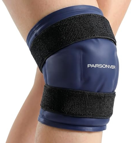 Parsonver Poche de Glace Genou Réutilisable, 60 Minutes Froid Longue Durée | Genou Thérapie par le Chaud et le Froid pour Soulager la Douleur, Gonflement, Sport et Post-Opération de Prothèse du Genou
