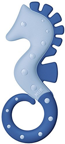 NUK All Stages Beißring mit verschiedenen Härtegraden, ab 3 Monaten, 1 Stück, blau