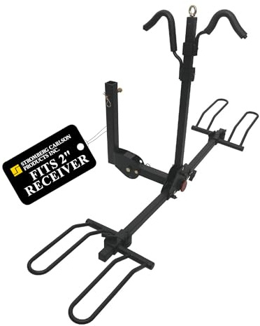 Stromberg Carlson Bike Carrier, Hitch Mount Bike Rack for Car, SUV, RV, Motorhome, Travel Trailer, 2-Bike Capacity, 2-Inch Receiver, BC-202 Model