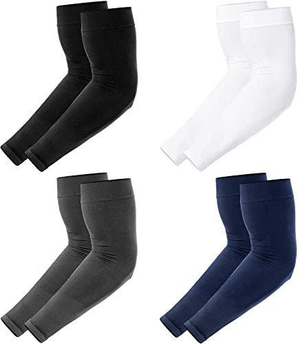 Newbyinn mangas para brazos Mujer Hombre, Manguitos running ciclismo voleibol bicicleta, Manguitos de compresión de Protección UV Protectora Solar