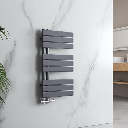 EMKE Scaldasalviette da bagno, 762 x 400 mm, scaldasalviette, porta asciugamani, scaldasalviette, scaldasalviette, scaldasalviette, scaldasalviette, scaldasalviette, colore: antracite