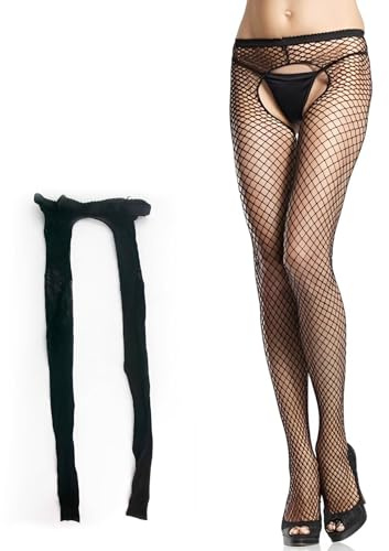 Medias de red de Halloween para mujer, medias de red largas, medias sexys, negras, para discoteca, para cosplay, de nailon, para mujer, Negro