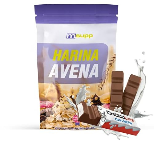 MM Supplements - Farina d'Avena - 1 kg - Fonte di Proteine ​​- Favorisce la Flora Intestinale - Soddisfa L'Appetito - Cioccolato al Latte