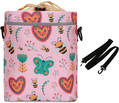 LOCAL LION Bolsa de Manillar para Niños, Cesta de Bicicleta Delantera Niña, Bolso de Manillar con Correa, Cestas de Ciclismo, Bolso de Bicicleta con Diseño Lindo