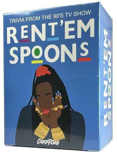 Rent'em Spoons - Juego de cartas Martin Trivia para fanáticos de Die-Hard - El programa de televisión definitivo Martin Trivia Game Expansion y Ultimate para Martin Lawrence Trivia Juegos de cartas