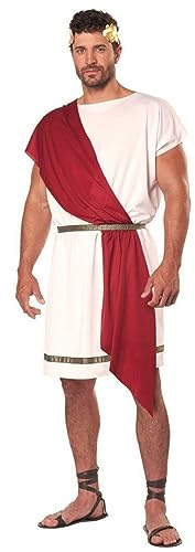 Costume di Augusto E Romano - Cappa E Tunica per Feste Romane E Greche - Costumi Storici per Carnevale, Halloween Ed Eventi A Tema - Uomo E Adolescentecostume da Donna Uomo per Halloween