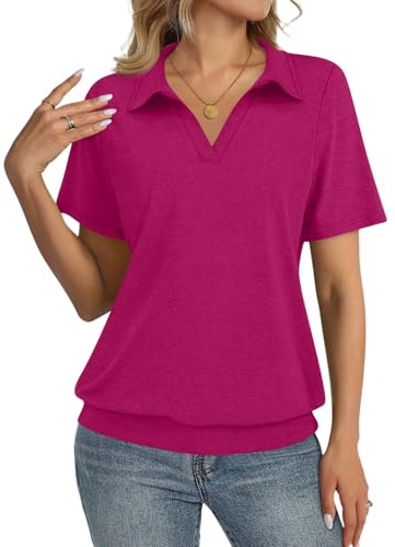 Générique Top Madame Printemps Grande Dentrainement Tshirt Mod Manche Courte Confortable Tshirts Femme Col V Loose