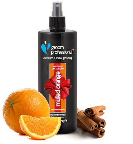 GROOM PROFESSIONAL Mulled Orange Hundeparfüm - Hundeparfüm-Spray - Frisches Duftspray für Hunde Gegen Geruch - Würzige Mischung aus Orange und Zimt - Langanhaltender Duft, 500ml