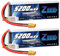 Zeee 3S LiPo Akku 5200mAh 11,1V 80C mit XT60 Steck für RC Auto, RC Flugzeug, RC Hubschrauber, RC Hobby (2 Packungen)