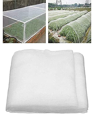 REOVE Filet à insectes pour jardin, légumes, insectes à mailles fines, filet de protection contre les oiseaux, filet de protection pour serre, tunnel de culture pour légumes, fruits 2,5 x 6 m