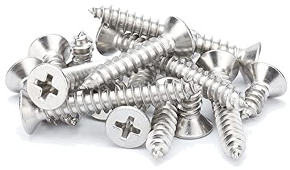 Viti per legno M3 a testa piatta Phillips in acciaio inox, 3,0 x 16 mm, 304, 100 pezzi, svasate, temprate, multiuso e prestazioni d'élite per fai da te e falegnameria