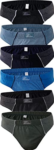 BestSale247 3-pack, 6-pack, 12-pack herrtrosor, kalsonger, finribbad trosa, underkläder av 100 % bomull