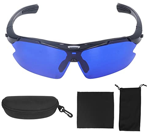 BuyWeek Gafas de Búsqueda de Pelotas de Golf Buscador de Pelotas de Golf de Alta Definición con Lente Azul para Hombres o Mujeres