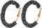 Trachten Ohrhänger Strass Damen Trachtenschmuck Ohrringe Mode Kristall Persönlichkeit schwarz groß übertrieben glänzend Creolen Punk Schmuck weiß Damen Retro Ohrringe (Black, One Size)