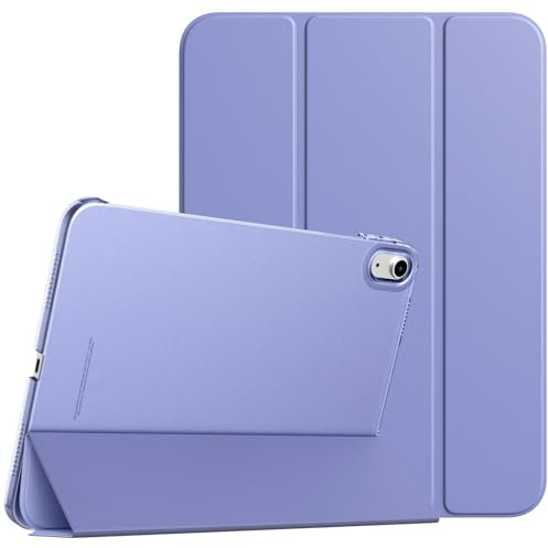 TiMOVO Case for iPad (A16) 11th Generation 11 Inch 2025/iPad 10th Generation 10.9 Inch 2022, Slim Stand Cover with Hard Translucent Back, Support Touch ID, Auto Wake/Sleep, Lavender Purple