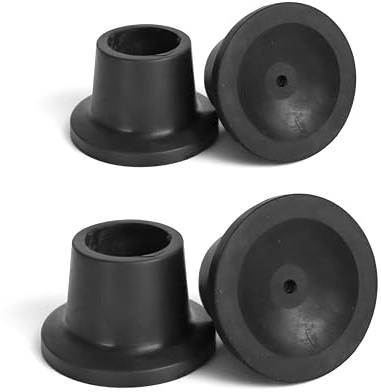 PEPE Mobility gummifötter för duschstol 28 mm, stolkåpor svart (4 stycken)