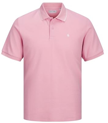 Jack & Jones Jjeaustin Polo SS Noos, Nectar Rose - Détails : Play, XL
